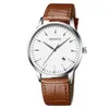 Orologi da polso Top Uomo Orologi di lusso Cinturino in pelle da uomo d'affari Calendario Orologio al quarzo Uomo da polso casual per Relogio Masculino