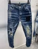 DSQ PHANTOM TURTLE Mens Jeans Classic Fashion Man Jeans Hip Hop Rock Moto Mens Casual Design Ripped Jeans Distressed Skinny Denim Biker Discount