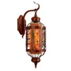 Lampa ścienna Art Deco oświetlenie led rustykalne szklane ogrodzenie żelazne oświetlenie krajobrazowe jadalnia