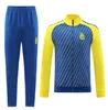 23 24 Al Nassr FC Soccer Tracksuits Long Sleeve Shabab Saudi Talisca Gonzalo Al-Nasr Martinez Ghareeb Luiz Aboubakar Training Suit Ronaldo Football Survetement