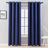 Curtain LISM Solid Color Blackout Curtains For Living Room Bedroom Modern Blocked Thermal Light Decoration Window Treatment