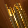 Wall Lamp Post Modern LED Pipe Light Art Deco Living Room Villa Exhibition Project Designer Showroom Aluminum Sconce