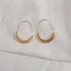 Hoop Earrings JOOLIM PVD Plated Gold Color Stainless Steel Earring Crescent High End Costume Jewelry