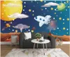 Wallpapers 3d Wallpaper For Walls In Rolls Home Decor Universe Starry Cartoon Planet Custom Po Living Room On The Wall