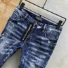 DSQ PHANTOM TURTLE Jeans da uomo Classic Fashion Uomo Jeans Hip Hop Rock Moto Mens Design casual Jeans strappati Distressed Skinny 279o