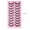 10 Paires DIY Segmenté Faux Cils DD Curl Cluster Lash Extensions Doux Moelleux Lumière Naturel Sans Cruauté Faux 3d Mink Lashes Maquillage