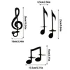 Titulares de velas titular Black Music Note Wall science castlestick ornamentos decorativos