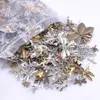 Charms 20st/Lot Dragonfly Series Mixed Antique Bronze Golden/Silver Color Pendants Diy Craft Necklace örhängen smycken