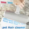 Pet Hair Roller Remover Lint Brush 2-Way Dog Cat Comb Tool Convenient Cleaning Dog Cat Fur Brush Base Animal Hair Removal Tool - Perfect For Fur