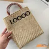 Sacs à main en paille pour hommes fourre-tout Designer femme sac à main raphia Crochet sacs fourre-tout 2 taille été plage sac à provisions Lo panier seau Sac Sac