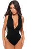 Vrouwen jumpsuits bodycon mouwloze sexy v neck knoppen rompelt shorts mager één stuk bodysuit over het algemeen