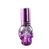 8 ml färgglad skalle spray flaska glas parfym flaska rese bärbar mini kosmetiska tomma flaskor
