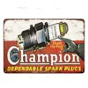 Champion Tin Sign Моторное масло Металлический знак Моторная шина Потертый шик Wall Bar Home Art Motor Home Garage Decor Газовый плакат Man Cave Decor Персонализированный художественный декор Размер 30X20CM w01