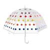 Barn klar bubbla paraply män och kvinnor barn paraplyer transparent långt handtag mode paraply h23-20