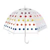 Dzieci Clear Bubble Parasol Mężczyźni i kobiety Parasole dla dzieci przezroczyste długie uchwyt mody parasol H23-20