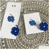 Ювелирные изделия Bue Flowers Brooches Brooch in Drop Drop Delive Wedding Events Accessories dhmmx