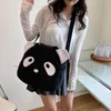 Вечерние сумки милые корейские смешные женщины сумка для плеча 2023 Женская холст сумочка девочка Студент Мессенджер