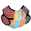 Abbigliamento per animali domestici T-shirt girocollo a righe multicolore per cani Camicia a due zampe a righe Abbigliamento per animali domestici Vestiti per cani di piccola taglia coreani