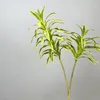 Dekorativa blommor 75/92 cm stora konstgjorda bambuväxter grenar falska dracaena träd faux luft växtplast orkidéblad för hemma inomhus