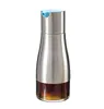 Functional Olive Oil Bottle Soy Sauce Cooking Utensils Vinegar Seasoning Storage Can Glass Bottom 304 Stainless Steel Body Kitchen Tools RRA