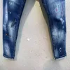 DSQ PHANTOM TURTLE Men's Jeans Classic Fashion Man Jeans Hip Hop Rock Moto Mens Casual Design Ripped Jeans Distressed Skinny 153D
