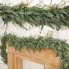 Decorative Flowers Wreaths PARTY JOY 2.7M Artificial Eucalypt Garland Greenery Fake Vine Hanging Plants for Wedding Home Office Party Garden Decoration 230313