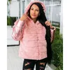 Women's Down Xmax Fashion Winter Hooded Parkas Women Elegant Faux Päls Patchwork Coats Zipper Stängning Långärmad bomullsjackor Damer