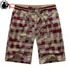 Shorts masculinos bermuda masculino de verão elástica cintura masculina shorts clássicos design clássico calças de algodão casual praia curta tamanho grande 44 230313