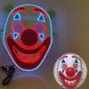 أقنعة الحفلات PVC Clown Mask Movie Joker نفس قناع الرقص هالوين مهرج قناع مضيئ قناع الوجه الكامل قناع لعب الأدوار 230313