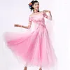 Stage Wear Ballroom Dance Costumes Sexy Spandex Stones Dress For Women Competition Dresses