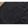 Mäns jeans män jeans selvage denim hög midja par spänne breda benbyxor vintage byxor för manligt mode 230313