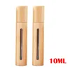 5ML Bamboo Roll On Bottle Open Window Creative Glass Essential Oil Bottles Mini Cosmetic Empty Bottling Packaging Bottles Perfume Bottle