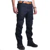 Jeans masculinos do exército masculino Jeans jeans Especial Força Especial Flexível Tactical Militar Longa Calça de algodão Multi Pocket Cot de algodão 230313