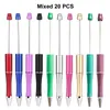 10/20PCS/lot DIY Crystal Beaded Plastic Ballpoint Pens Wedding Favors Birthday Party Gifts Student Stationery