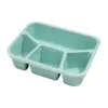 Set di stoviglie Contenitori per la preparazione dei pasti Bento Box con anelli di tenuta Scatole di sicurezza per prevenire perdite d'acqua 4