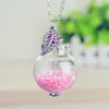 Pendant Necklaces 12Pcs/Lot Ball Glass Cover Necklace With Chain And Star Charms Inside Selling NE1162