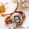 Montres-bracelets Mode Femmes Bracelet Montre Or Quartz Cadeau Montre-Bracelet Robe En Cuir Casual Montres Relojes MujerWatchMontres-Bracelets Bert22