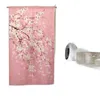 カーテン日本風のドアピンクの桜の飾りキッチンリビングルームのためにぶら下がっていますノーレン