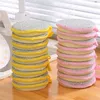Novo 5/10 pçs dupla face esponja de lavar louça pan pote esponjas de lavagem de prato ferramentas de limpeza doméstica utensílios de cozinha escova de lavagem de prato