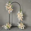 Party Decoration Metal Frame Birthday Backdrop Decor Wedding Circle Arch Balloon Artificial Flower Outdoor Event Ornament