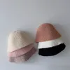 Caps Hats Milancel Kids Warm Fisherman Hat Winter Preppy Style Girls Dome Cap Children's Accessories 230313