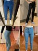 Dames jeans wixra basic soft pants harem vrouwelijk recht allemaal match hoge taille femme long denim voor vrouwen plus maat 230313