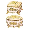 Jewelry Boxes Vintage Jewelry Box Ornate Decorative Metal Crafts European Style Storage Box Treasure Chest Ring Necklace Small Gift Box 230311
