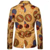 Mäns kostymer 16 färger Flower Blazers National Style Leisure Suit Men's Single Breasted Casual Jack-kappa M-3XL