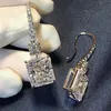 Ohrstecker mit strahlendem Schliff und 3 Karat Labordiamant, baumelnder Ohrring aus echtem 925er Sterlingsilber, Schmuck, Party, Hochzeit, Tropfenohrringe für Frauen, Brautgeschenk 230313