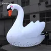 Simulated Large White Inflatable Swan Model Animal Balloon Air Blow Up Red Billed Swan For Concert Stage Decoration