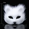 Party Masks Furry Mask Faux Fur Animal Cosplay Costume Props Party Masquerade Fancy Dress Girls Easter Wedding Birthday Halloween 230313