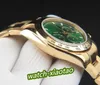 6 Orologio da uomo stile 116508 Orologio da polso con quadrante verde da 40 mm Cinturino in acciaio inossidabile Nessun cronografo 2813 Orologi da uomo automatici sportivi luminosi con zaffiro