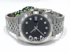 EW Factory Watch 904L Steel Blue Dial Cal.3235 DateJust 126334 41mm Jubilee Black Diamond Dial 18k W Gold Bezel