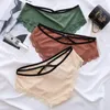 Women's Panties Sexy Women's Cotton Underwear Seamless Solid Color Lace Briefs Low Waist Fashion Female Comfort Breathable Lady Lingerie